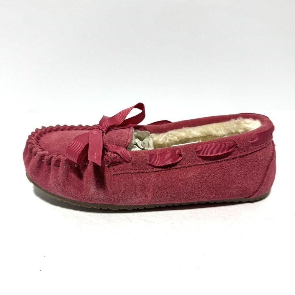 Minnetonka Girls Cassie Moccasin Slippers Size 1 M Big Kid